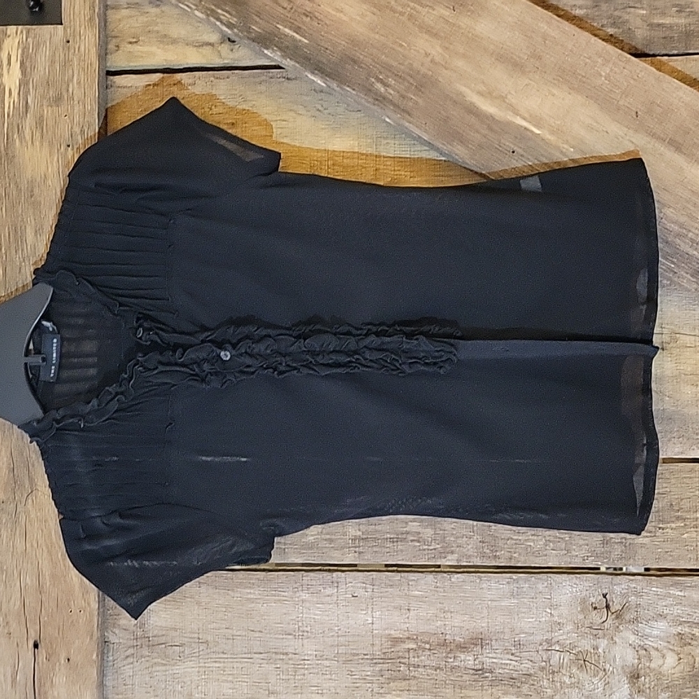 Sheer black top. Size XS